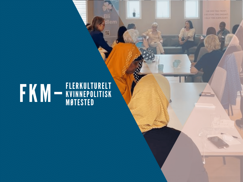 Bilde av kvinner på aktiviteten FKM – Flerkulturelt Kvinnepolitisk Møtested.