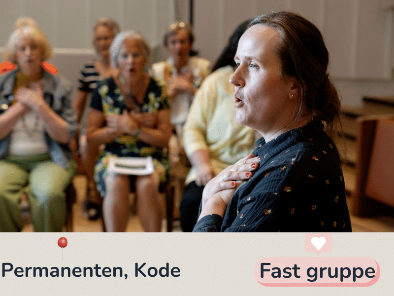 Bildet til aktiviteten Kodekoret, bildet viser personer som synger.
