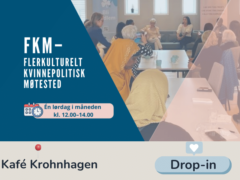 Bilde til møterekken FKM, som viser sted Kafé Krohnhagen og Drop-in