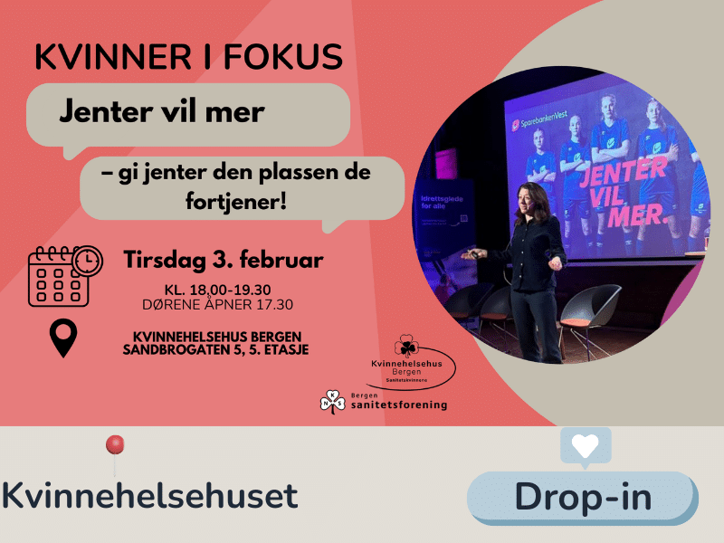 Kvinner i fokus, bilde til arrangement 3. februar 2026