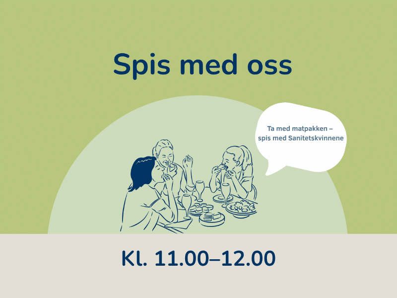 Spis med oss kl. 11.00–12.00
